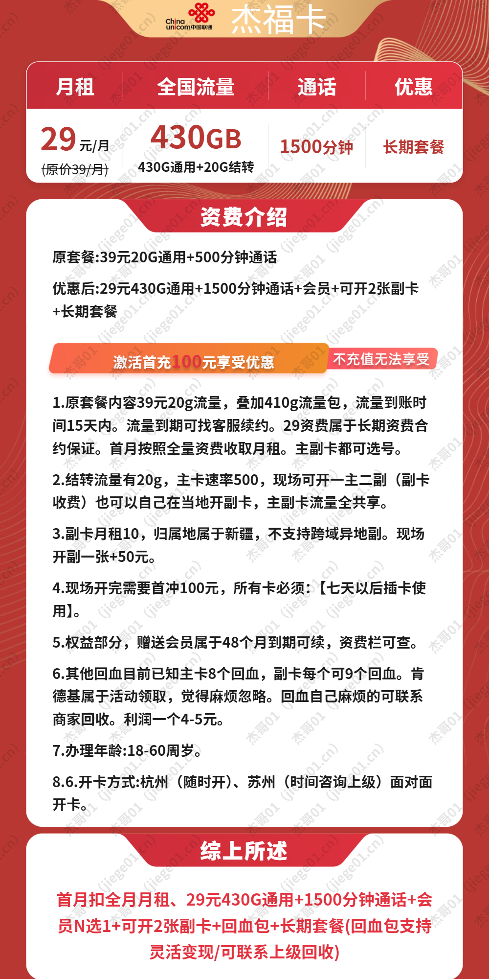 联通杰福卡【苏州、杭州面对面】详情
